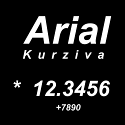 Arial Kurziva